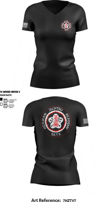Womens Short Sleeve Vneck Shirt, Kojukan JuJitsu, Wrestling, Teamtime, Team time, sublimation, custom sports apparel, team uniforms, spirit wear, spiritwear, sports uniforms, custom shirts, team store, custom team store, fundraiser sports, apparel fundraiser