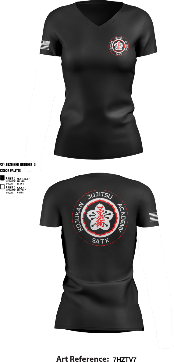 Womens Short Sleeve Vneck Shirt, Kojukan JuJitsu, Wrestling, Teamtime, Team time, sublimation, custom sports apparel, team uniforms, spirit wear, spiritwear, sports uniforms, custom shirts, team store, custom team store, fundraiser sports, apparel fundraiser