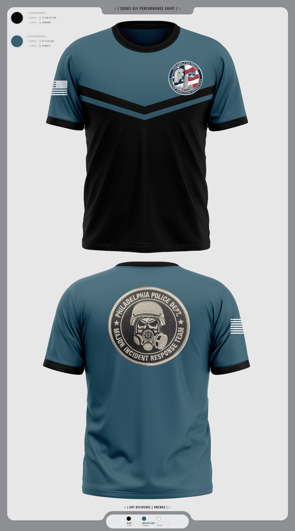 Short Sleeve Performance Shirt, Philadelphia Police Counter Terrorism Operations, Police, Teamtime, Team time, sublimation, custom sports apparel, team uniforms, spirit wear, spiritwear, sports uniforms, custom shirts, team store, custom team store, fundraiser sports, apparel fundraiser