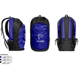 Gear Bag, Falcons, Men's Basketball, Teamtime, Team time, sublimation, custom sports apparel, team uniforms, spirit wear, spiritwear, sports uniforms, custom shirts, team store, custom team store, fundraiser sports, apparel fundraiser