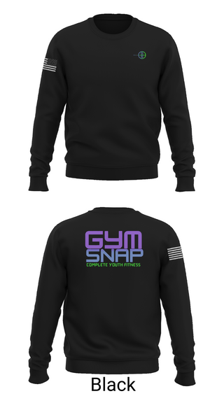 Crew Neck Sweatshirt, Gym SNAP Track, Track & Field, Teamtime, Team time, sublimation, custom sports apparel, team uniforms, spirit wear, spiritwear, sports uniforms, custom shirts, team store, custom team store, fundraiser sports, apparel fundraiser