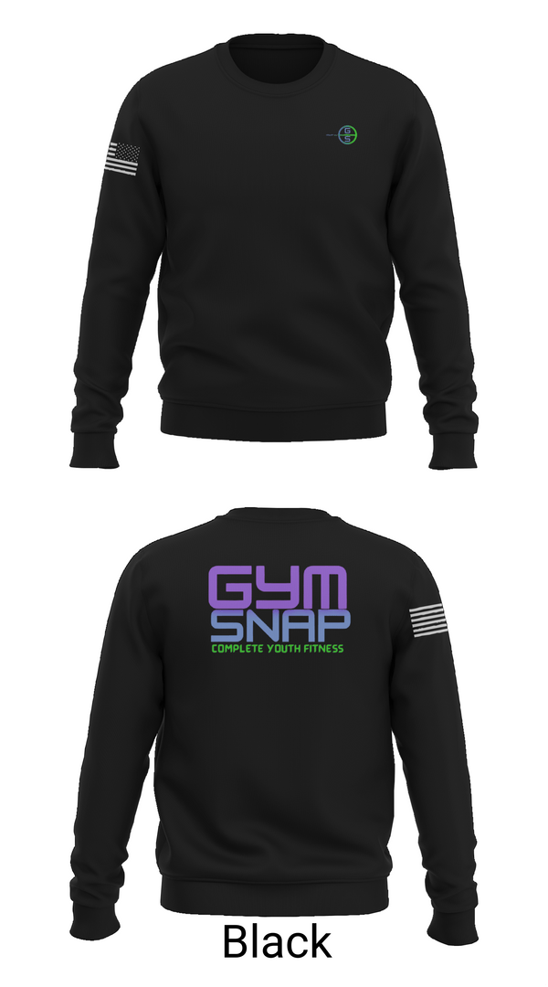 Crew Neck Sweatshirt, Gym SNAP Track, Track & Field, Teamtime, Team time, sublimation, custom sports apparel, team uniforms, spirit wear, spiritwear, sports uniforms, custom shirts, team store, custom team store, fundraiser sports, apparel fundraiser