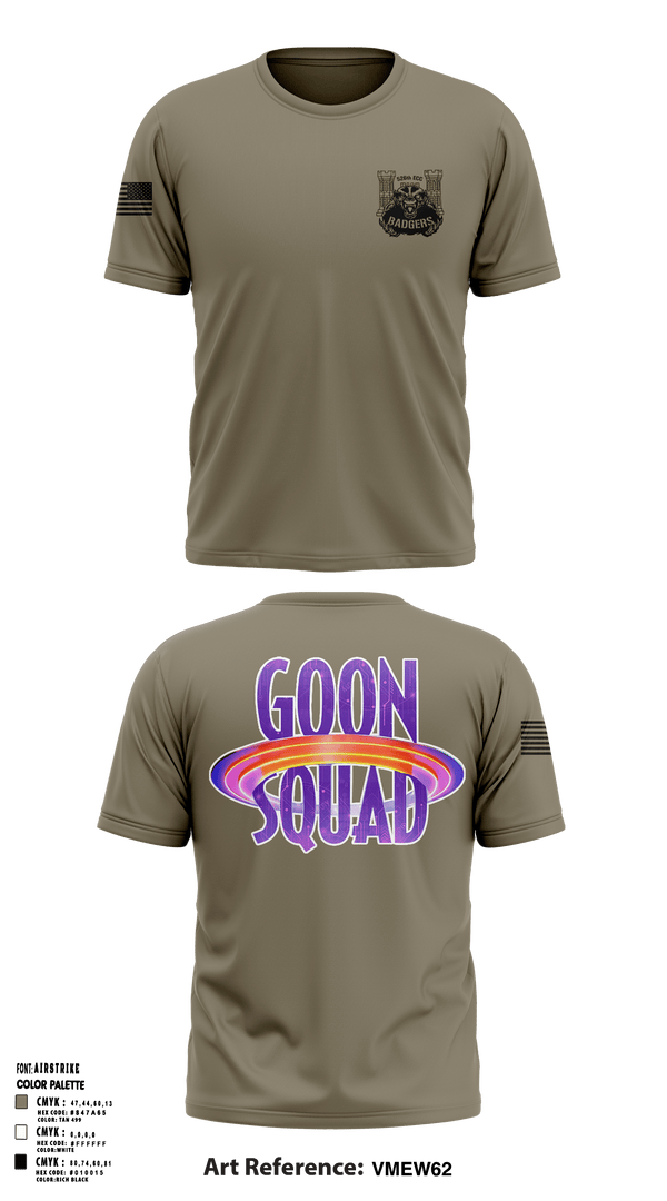 Old School Cotton Feel Shirt, GOON SQUAD, Army, Teamtime, Team time, sublimation, custom sports apparel, team uniforms, spirit wear, spiritwear, sports uniforms, custom shirts, team store, custom team store, fundraiser sports, apparel fundraiser