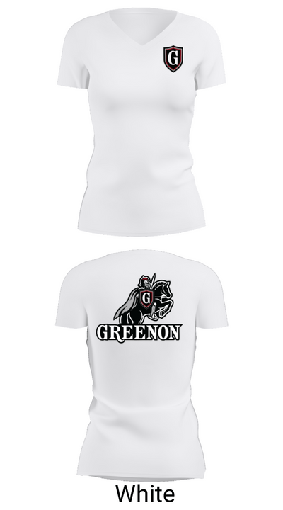 Greenon Knights 17208491 Women's Short Sleeve V-neck Shirt - 19