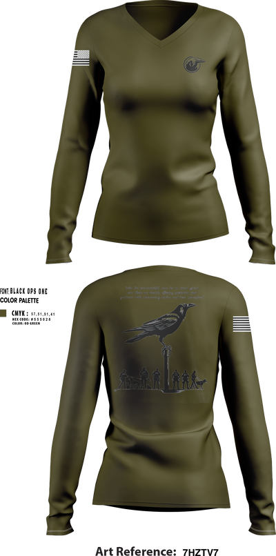 VPD 69797005 Women's Long Sleeve V-neck Shirt - 251