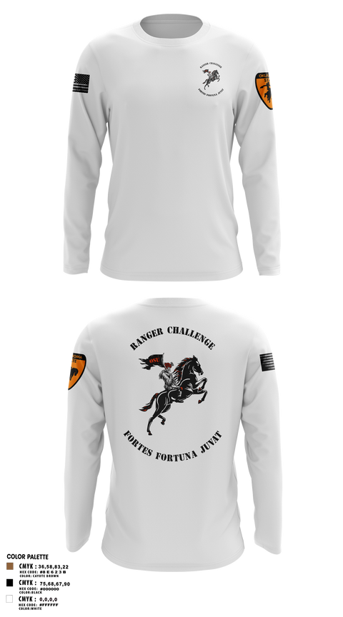 Long Sleeve Performance Shirt, Ranger Challenge, , Teamtime, Team time, sublimation, custom sports apparel, team uniforms, spirit wear, spiritwear, sports uniforms, custom shirts, team store, custom team store, fundraiser sports, apparel fundraiser
