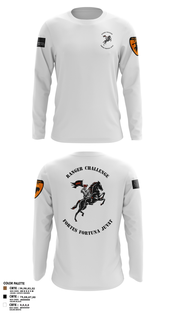 Long Sleeve Performance Shirt, Ranger Challenge, , Teamtime, Team time, sublimation, custom sports apparel, team uniforms, spirit wear, spiritwear, sports uniforms, custom shirts, team store, custom team store, fundraiser sports, apparel fundraiser