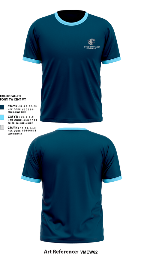Short Sleeve Performance Shirt, Dougherty Valley High School Badminton, Spirit Store, Teamtime, Team time, sublimation, custom sports apparel, team uniforms, spirit wear, spiritwear, sports uniforms, custom shirts, team store, custom team store, fundraiser sports, apparel fundraiser