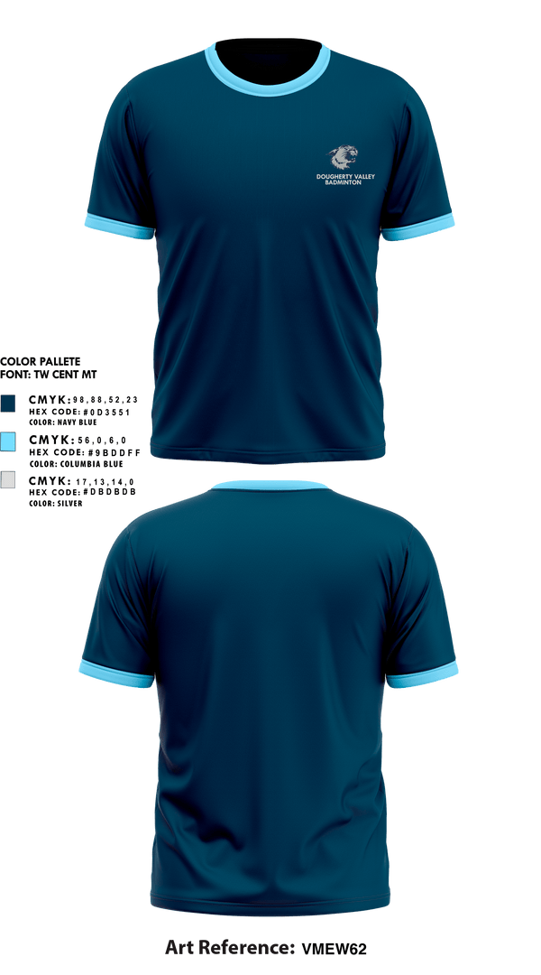 Short Sleeve Performance Shirt, Dougherty Valley High School Badminton, Spirit Store, Teamtime, Team time, sublimation, custom sports apparel, team uniforms, spirit wear, spiritwear, sports uniforms, custom shirts, team store, custom team store, fundraiser sports, apparel fundraiser