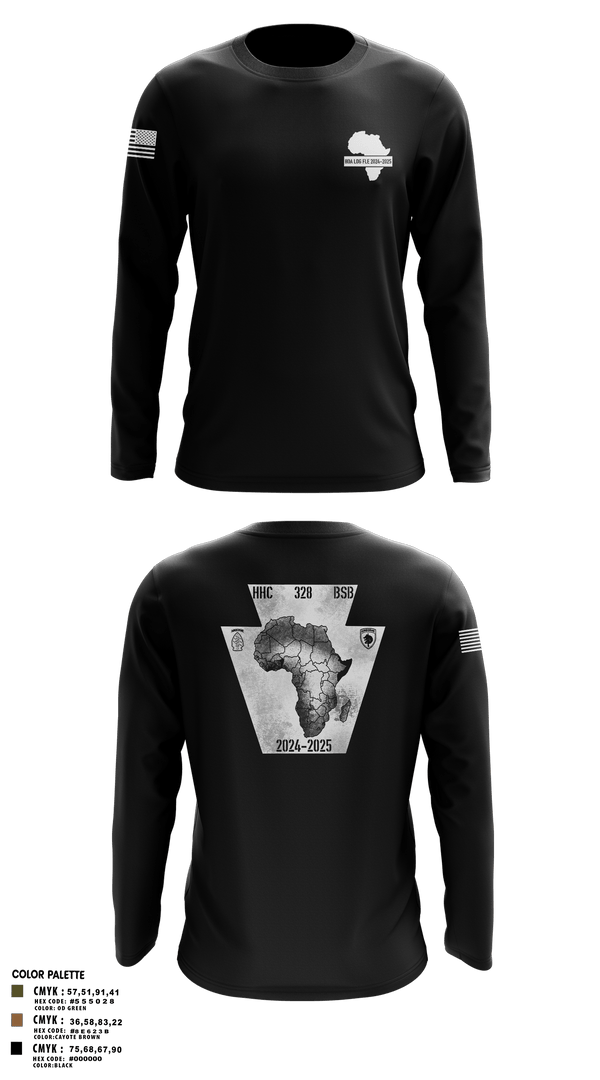 Long Sleeve Performance Shirt, HHC 328th BSB, National Guard, Teamtime, Team time, sublimation, custom sports apparel, team uniforms, spirit wear, spiritwear, sports uniforms, custom shirts, team store, custom team store, fundraiser sports, apparel fundraiser