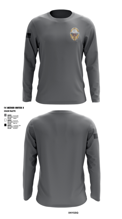 Monument Police Department 10917118 Long Sleeve Performance Shirt - 4