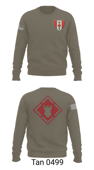 Crew Neck Sweatshirt, 46th Engineer Battalion, Army, Teamtime, Team time, sublimation, custom sports apparel, team uniforms, spirit wear, spiritwear, sports uniforms, custom shirts, team store, custom team store, fundraiser sports, apparel fundraiser