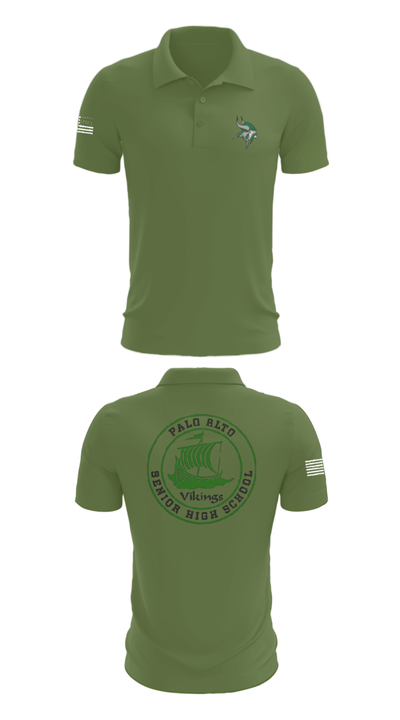 Palo Alto High School Cheer 94037882 Short Sleeve Performance Polo - 21