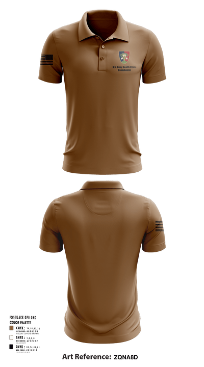 U.S. Army Health Clinic - Baumholder 42265508 Short Sleeve Performance Polo - 144