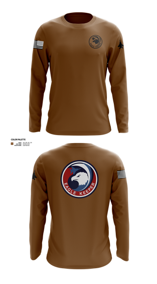 Long Sleeve Performance Shirt, Strike Eagle Keeper, Air Force, Teamtime, Team time, sublimation, custom sports apparel, team uniforms, spirit wear, spiritwear, sports uniforms, custom shirts, team store, custom team store, fundraiser sports, apparel fundraiser