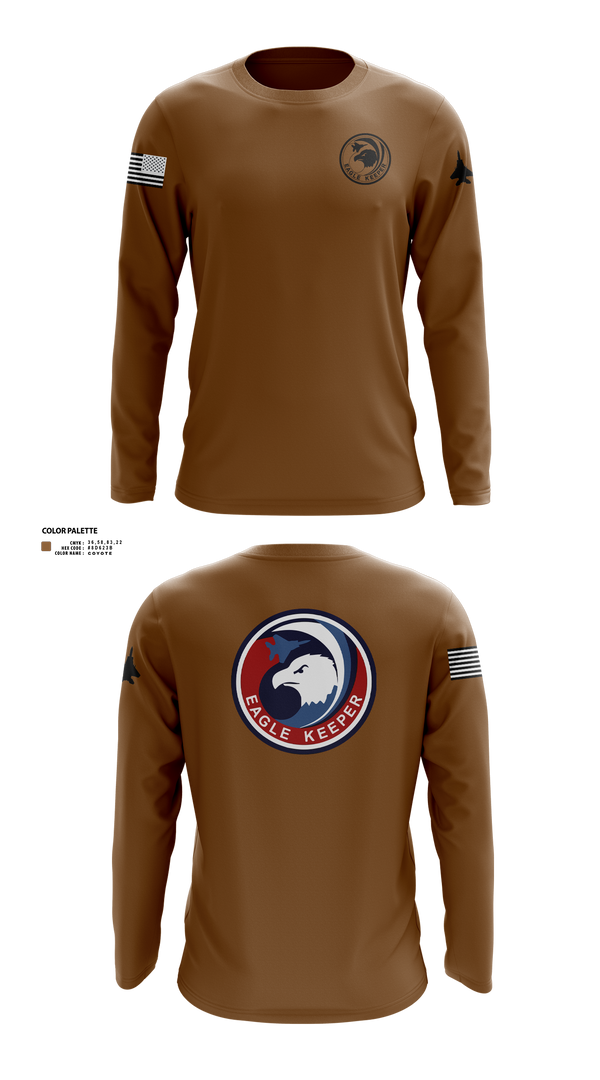Long Sleeve Performance Shirt, Strike Eagle Keeper, Air Force, Teamtime, Team time, sublimation, custom sports apparel, team uniforms, spirit wear, spiritwear, sports uniforms, custom shirts, team store, custom team store, fundraiser sports, apparel fundraiser