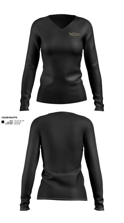 Tochi’s Landscaping 92511060 Women's Long Sleeve V-neck Shirt - 40