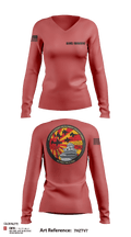 AIMD Iwakuni 92315033 Women's Long Sleeve V-neck Shirt - 126