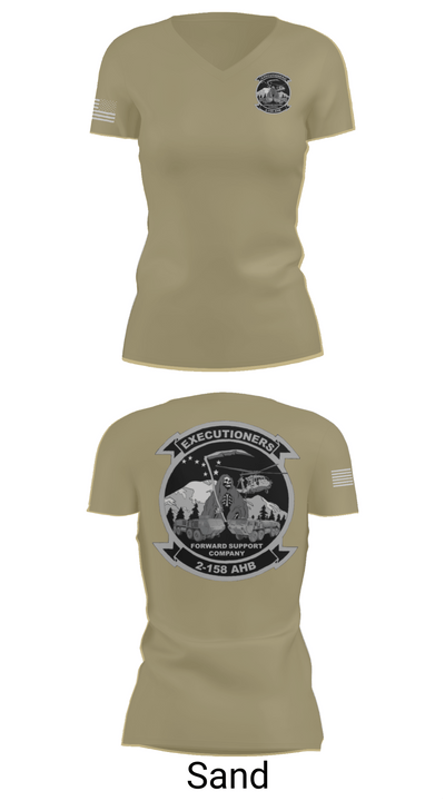 Executioners 26659367 Women's Short Sleeve V-neck Shirt - 88