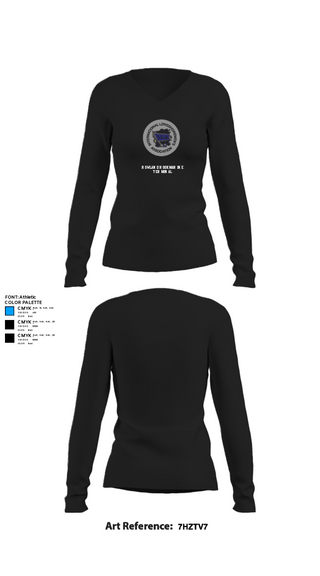 Womens Long Sleeve Vneck Shirt, Howland Hook Marine Terminal, , Teamtime, Team time, sublimation, custom sports apparel, team uniforms, spirit wear, spiritwear, sports uniforms, custom shirts, team store, custom team store, fundraiser sports, apparel fundraiser