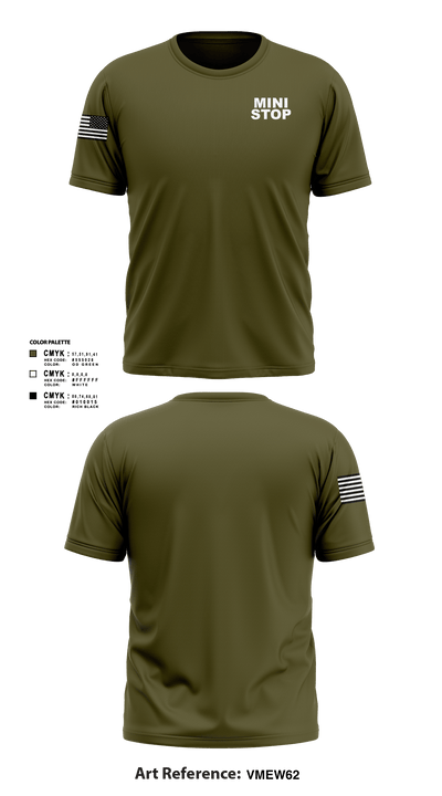 Mini stop 40015944 Short Sleeve Performance Shirt - 1