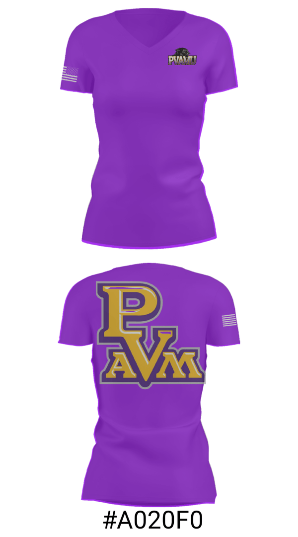Women's Short Sleeve Vneck Shirt, Prairie View A&M University Tennis, Tennis, Teamtime, Team time, sublimation, custom sports apparel, team uniforms, spirit wear, spiritwear, sports uniforms, custom shirts, team store, custom team store, fundraiser sports, apparel fundraiser