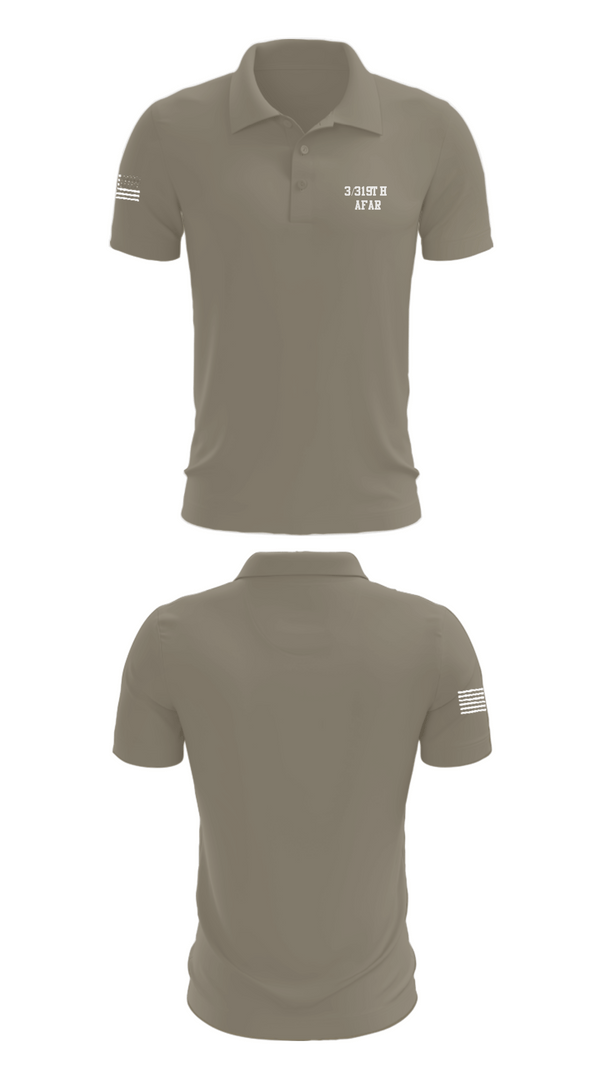 Short Sleeve Performance Polo, 3/319th AFAR, Army, Teamtime, Team time, sublimation, custom sports apparel, team uniforms, spirit wear, spiritwear, sports uniforms, custom shirts, team store, custom team store, fundraiser sports, apparel fundraiser