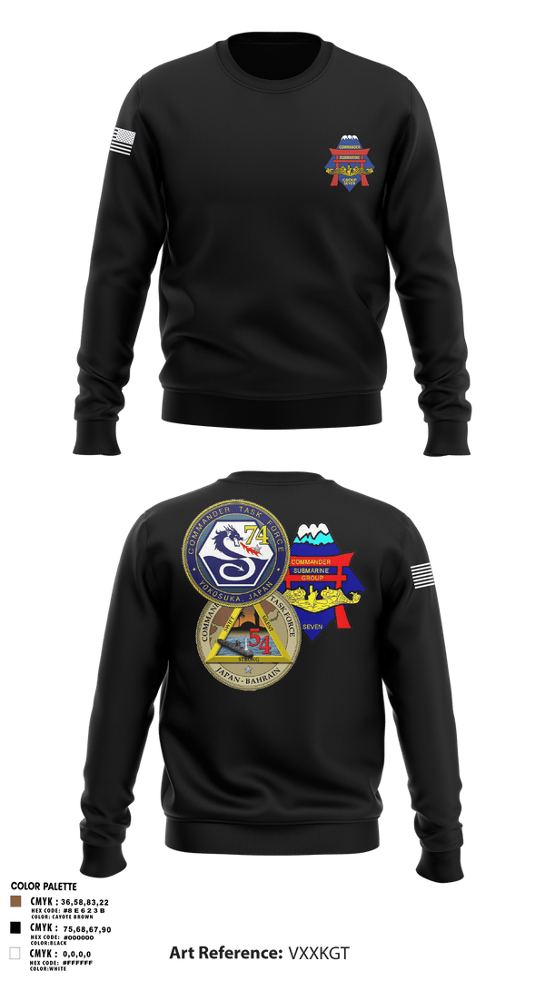Crew Neck Sweatshirt, Submarine Group 7 N4, Navy, Teamtime, Team time, sublimation, custom sports apparel, team uniforms, spirit wear, spiritwear, sports uniforms, custom shirts, team store, custom team store, fundraiser sports, apparel fundraiser