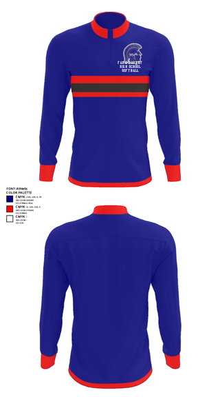 Quarter Zip Jacket, Faith Baptist High School Softball, Softball, Teamtime, Team time, sublimation, custom sports apparel, team uniforms, spirit wear, spiritwear, sports uniforms, custom shirts, team store, custom team store, fundraiser sports, apparel fundraiser