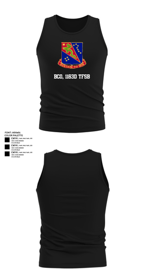 Tank Top, BCO, 1163D TFSB, Army, Teamtime, Team time, sublimation, custom sports apparel, team uniforms, spirit wear, spiritwear, sports uniforms, custom shirts, team store, custom team store, fundraiser sports, apparel fundraiser