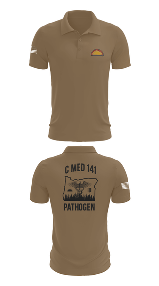 Short Sleeve Performance Polo, C Med, National Guard, Teamtime, Team time, sublimation, custom sports apparel, team uniforms, spirit wear, spiritwear, sports uniforms, custom shirts, team store, custom team store, fundraiser sports, apparel fundraiser