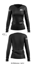 Mini stop 40015944 Women's Long Sleeve V-neck Shirt -1 3