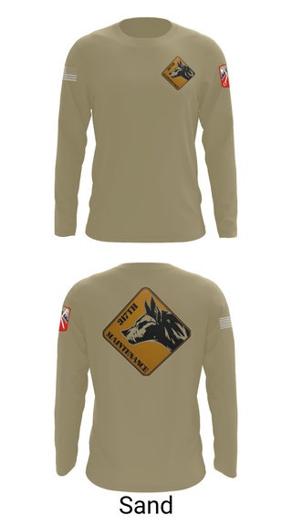 Long Sleeve Performance Shirt, 317th support maintenance company, Army, Teamtime, Team time, sublimation, custom sports apparel, team uniforms, spirit wear, spiritwear, sports uniforms, custom shirts, team store, custom team store, fundraiser sports, apparel fundraiser