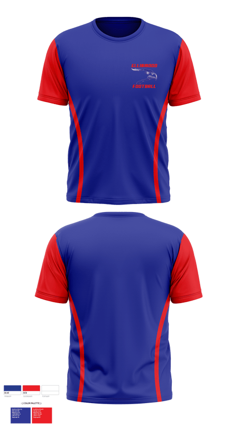 Short Sleeve Performance Shirt, Ellinwood High School Football, Football, Teamtime, Team time, sublimation, custom sports apparel, team uniforms, spirit wear, spiritwear, sports uniforms, custom shirts, team store, custom team store, fundraiser sports, apparel fundraiser