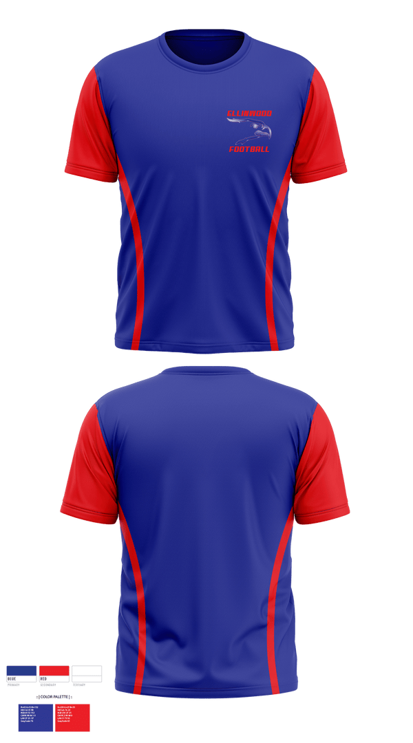 Short Sleeve Performance Shirt, Ellinwood High School Football, Football, Teamtime, Team time, sublimation, custom sports apparel, team uniforms, spirit wear, spiritwear, sports uniforms, custom shirts, team store, custom team store, fundraiser sports, apparel fundraiser