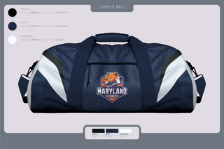 Duffle Bag, Maryland Strikers, Men's Volleyball, Teamtime, Team time, sublimation, custom sports apparel, team uniforms, spirit wear, spiritwear, sports uniforms, custom shirts, team store, custom team store, fundraiser sports, apparel fundraiser