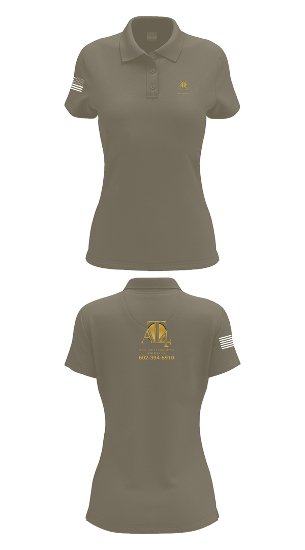 Womens Short Sleeve Performance Polo, AT 4 pools and landscaping services llc, , Teamtime, Team time, sublimation, custom sports apparel, team uniforms, spirit wear, spiritwear, sports uniforms, custom shirts, team store, custom team store, fundraiser sports, apparel fundraiser