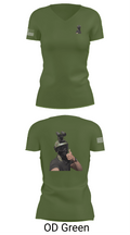 1st marine divison 61808262 Women's Short Sleeve V-neck Shirt - 48