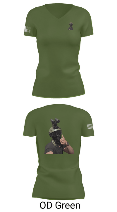 1st marine divison 61808262 Women's Short Sleeve V-neck Shirt - 48