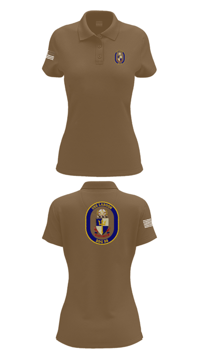 USS LABOON - DDG 58 14402394 Women's Short Sleeve Performance Polo  - 14