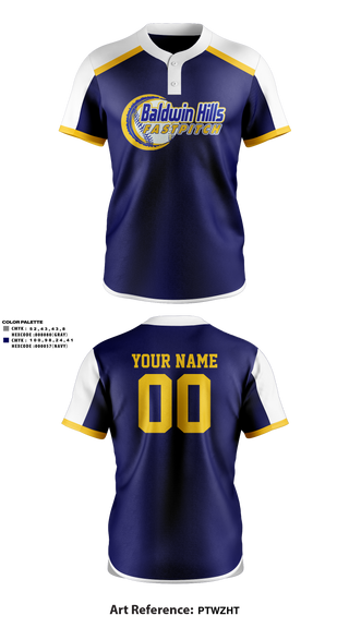 Two Button Softball Jersey, BALDWIN HILLS Softball, Softball, Teamtime, Team time, sublimation, custom sports apparel, team uniforms, spirit wear, spiritwear, sports uniforms, custom shirts, team store, custom team store, fundraiser sports, apparel fundraiser