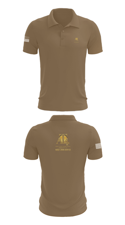 AT 4 pools and landscaping services llc 37065917 Short Sleeve Performance Polo - 3