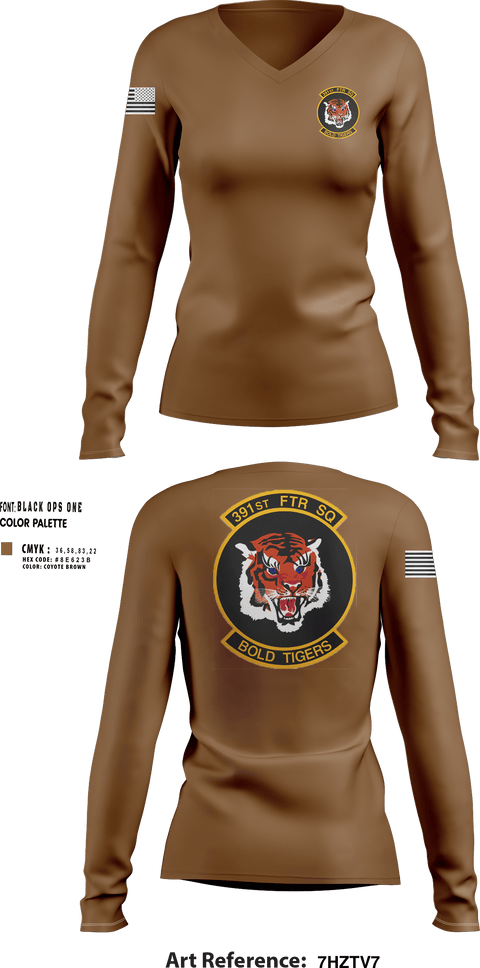 Womens Long Sleeve Vneck Shirt, 366 fgs, Air Force, Teamtime, Team time, sublimation, custom sports apparel, team uniforms, spirit wear, spiritwear, sports uniforms, custom shirts, team store, custom team store, fundraiser sports, apparel fundraiser
