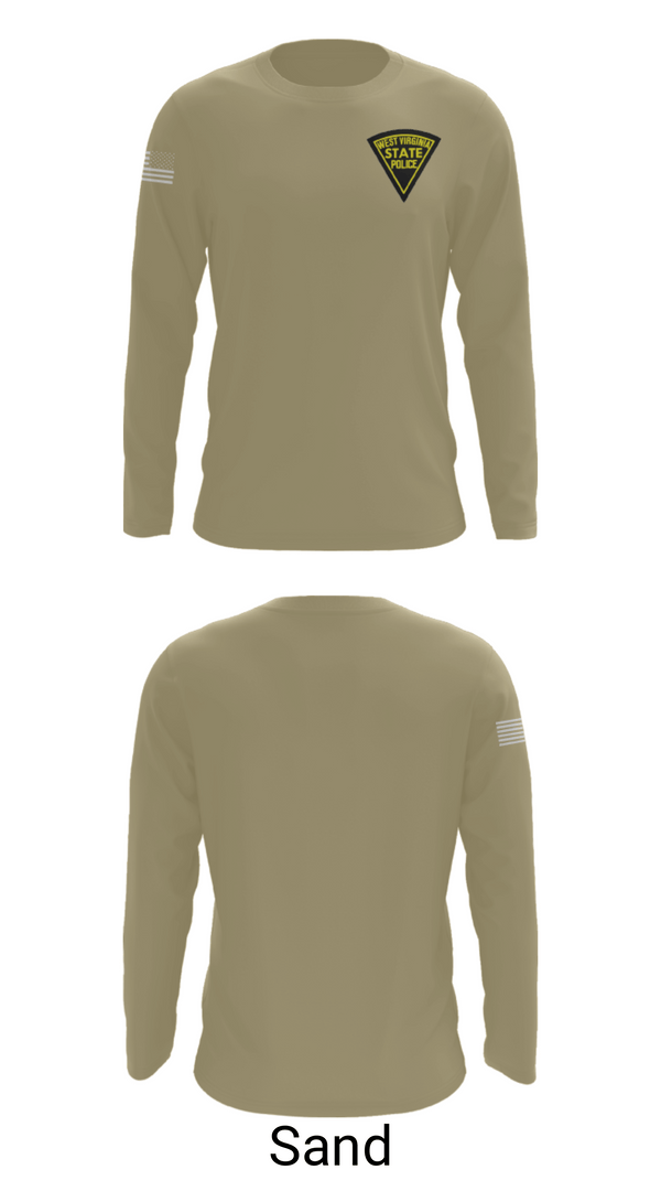 Long Sleeve Performance Shirt, West Virginia State Police, Police, Teamtime, Team time, sublimation, custom sports apparel, team uniforms, spirit wear, spiritwear, sports uniforms, custom shirts, team store, custom team store, fundraiser sports, apparel fundraiser