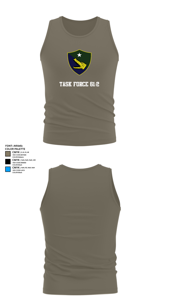 Tank Top, Task Force 61/2, Marines, Teamtime, Team time, sublimation, custom sports apparel, team uniforms, spirit wear, spiritwear, sports uniforms, custom shirts, team store, custom team store, fundraiser sports, apparel fundraiser