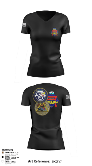 Womens Short Sleeve Vneck Shirt, Submarine Group 7 N4, Navy, Teamtime, Team time, sublimation, custom sports apparel, team uniforms, spirit wear, spiritwear, sports uniforms, custom shirts, team store, custom team store, fundraiser sports, apparel fundraiser