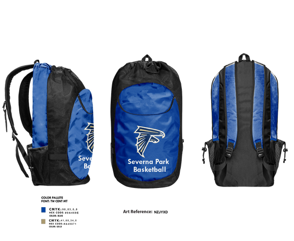 Gear Bag, Severna Park High School Basketball, Women's Basketball, Teamtime, Team time, sublimation, custom sports apparel, team uniforms, spirit wear, spiritwear, sports uniforms, custom shirts, team store, custom team store, fundraiser sports, apparel fundraiser