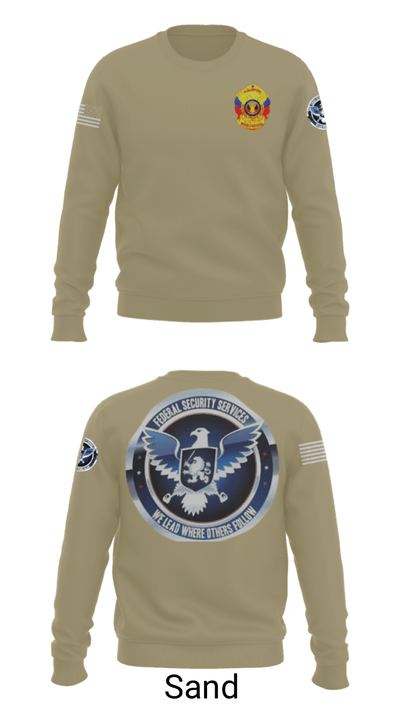 TS FEDERAL PRIVATE SECURITY & BODYGUARD 72741630 Crew Neck Sweatshirt - 81
