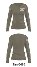NUTRITION CARE DIVISION 12650051 Women's Long Sleeve V-neck Shirt -1 77