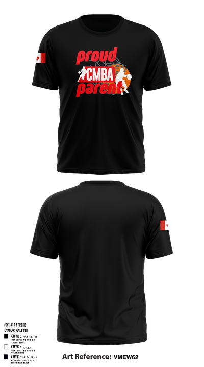 Calgary Minor Basketball Association 64914788 Short Sleeve Performance Shirt - 7